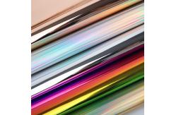 China Mirror Like Surface 1MM TPU Synthetic Leather supplier