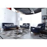 Buckled Design White Genuine Modern Design Leather Sofa S08 for sale