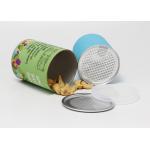 73mm Diameter Round Kraft Paper Composite Cans for Food Packaging Nuts for sale