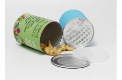 China 73mm Diameter Round Kraft Paper Composite Cans for Food Packaging Nuts supplier