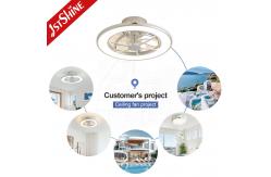 China 6 Speeds Adjustable Ceiling Fan Hidden Blades Remote Control LED Light Source 1stshine supplier