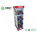 Supermarket Cardboard Pop Displays Foldable Cmyk Printing