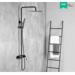 Copper Black Champagne Wall Mounted Shower Faucet Set With Handle