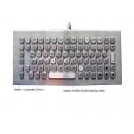 Brushed Stainless Steel Ruggedized Keyboard IP68 Vandal Resistant for sale