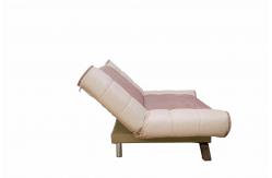 China Brown Flodable Sectional Sleeper Sofa , 3 Seater Sofa Bed With Adjustable Backrest supplier