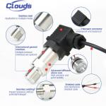Stainless Steel Thread Material 0-5v 4-20mA Hydraulic Mini Pressure Transmitter Sensor for sale