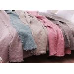 3pcs / 5pcs Full Size Quilt Washed Solid Embroidered Bedspread And Coverlets for sale