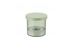 China Customized Empty PET Body Cream Jars Container Pp Material Refillable Airless Cosmetic Jar supplier