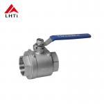 DN10 DN15 Titanium Two Piece Ball Valve Gr2 Gr7 Ball Valve for Water Supply Treatment for sale