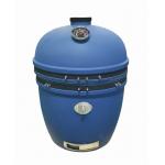 Blue bubble Glazed Charcoal Kamado Grill 27 Inch BBQ for sale