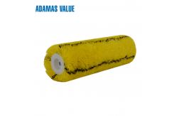 China Stitched Yellow Paint Roller Brush Euro - Style  With Cross Stripe supplier