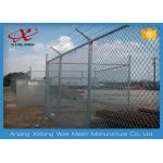 Eco Friendly Chain Wire Fencing , Chain Link Wire Fence For Basketball Bround