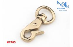 China Shiny Brass Swivel Bag Snap Hook Handbag Accessories Custom Logo RustProof supplier