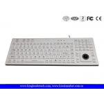 IP68 Backlit Washable Silicone Keyboard With On / Off Switch and12 Function Keys And trackball for sale