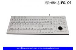 China IP68 106 Keys Waterproof Silicone Keyboard Built In Trackball And Backlight supplier