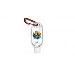 Customized Portable Hand Sanitizer , 53ml Pocket Hand Sanitiser With Key Ring