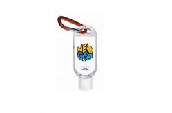 China Customized Portable Hand Sanitizer , 53ml Pocket Hand Sanitiser With Key Ring supplier