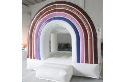 China Party Rainbow Bouncy House Inflatable Jumping Bouncer PVC Bounce Castle supplier