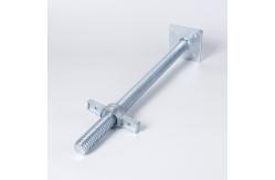 China Construction Galvanized Scaffolding Screw Jacks Adjustable 34mm supplier
