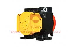 China 400kg Load 0.4m/S Elevator Lift Traction Machine With 28 Poles supplier