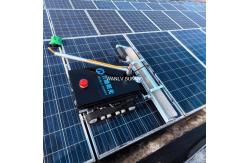 China Good Operation Solar Panel Cleaning Crawler Machine Robot with Cold Water Cleaning supplier