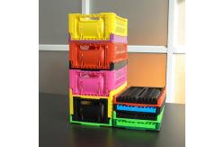 China 120mm Height Pp Plastic Storage Crate 5L Light Green For Vegetable supplier