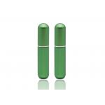 Finger Size 5ml Refillable Glass Perfume Spray Bottles Matte Green Perfume Tester for sale