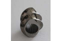 China Abrasive Blasting Twin Segment Screw For Plastic Machine supplier