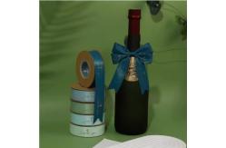 China Custom Polyester Ribbon Spool With 3D Gold Foil And Printed Logo supplier