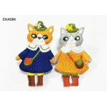 Smooth Stitching Lovely Animal Cats Applique Patches For Children 'S Clothing for sale