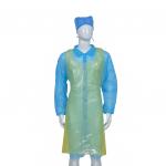 Various Colors Disposable Plastic Sleeveless Apron Adult PE Apron Disposable Workwear for sale