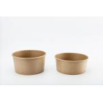 Recyclable Food Grade Disposable Paper Bowl White Soup Salad Bowl for sale