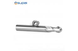 China 2Flute Solid Carbide Ball Nose End Mill Uncoated For Aluminium supplier