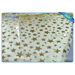 Diposable Golden Star Printed Non woven Tablecloth Roll / Piece For Christmas Decoration for sale