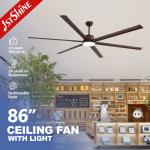 China Metal Ceiling Fan With Aluminum Blade DC Motor High Air Volume manufacturer