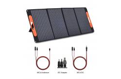 China Battery Powered Solar Panel Powerstation Lifepo4 Lithium Ion 100W Foldable supplier
