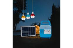 China Custom Long Life IP55 5W LED Tent Solar Lights With USB Port supplier