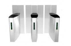 China Outdoor Full Height Sliding Access Control Turnstiles Reset / Anti Pinch Gate supplier