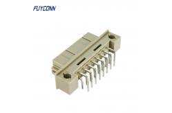 China DIN41612 Female 2 Rows 16 Pin Right Angle PCB Eurocard Connector supplier