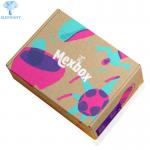 Square C2S Art Paper Corrugated Shipping Boxes CMYK Folding for sale