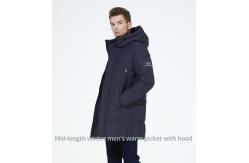 China Knitted Cuff Mens Heavy Winter Coat Mens Wool Winter Coat With Four Pocket supplier