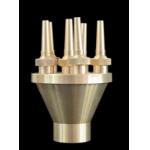 Brass Concentrating Shooting Dancing Fountain Nozzles 55m3/h Water Flow for sale