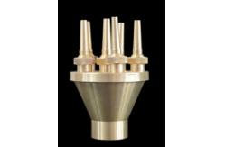 China Brass Concentrating Shooting Dancing Fountain Nozzles 55m3/h Water Flow supplier