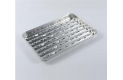 China Disposable Hard Rectangular Grill Food Roast Trays Aluminum Foil BBQ Tray supplier