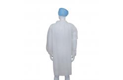 China Antibacterial SMS Disposable Lab Coats With Zip Closure supplier