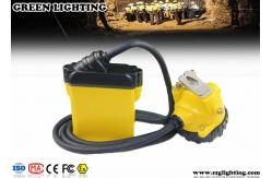 China IP68 Approved 25000lux 3W Cree Safety Mining Cap Lights  with 3 Levels Lighting supplier