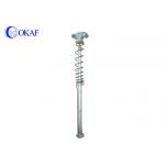 Vehicle Mounted Telescopic Mast Pole , Portable Telescoping Mast Silver Color for sale