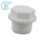 Convenient Installation Square PPR Plastic White Pipe Thread Plug for sale