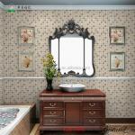 Water-proof Self-adhesive Vinyl Wallpaper for Kitchen/Bathroom Decoration Wallpaper Sticker for sale