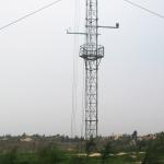 Wire Supporting 4 Legged Tubular Iron Guyed Wire Tower for sale